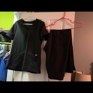 Figs Scrub Top & Bottom Medium